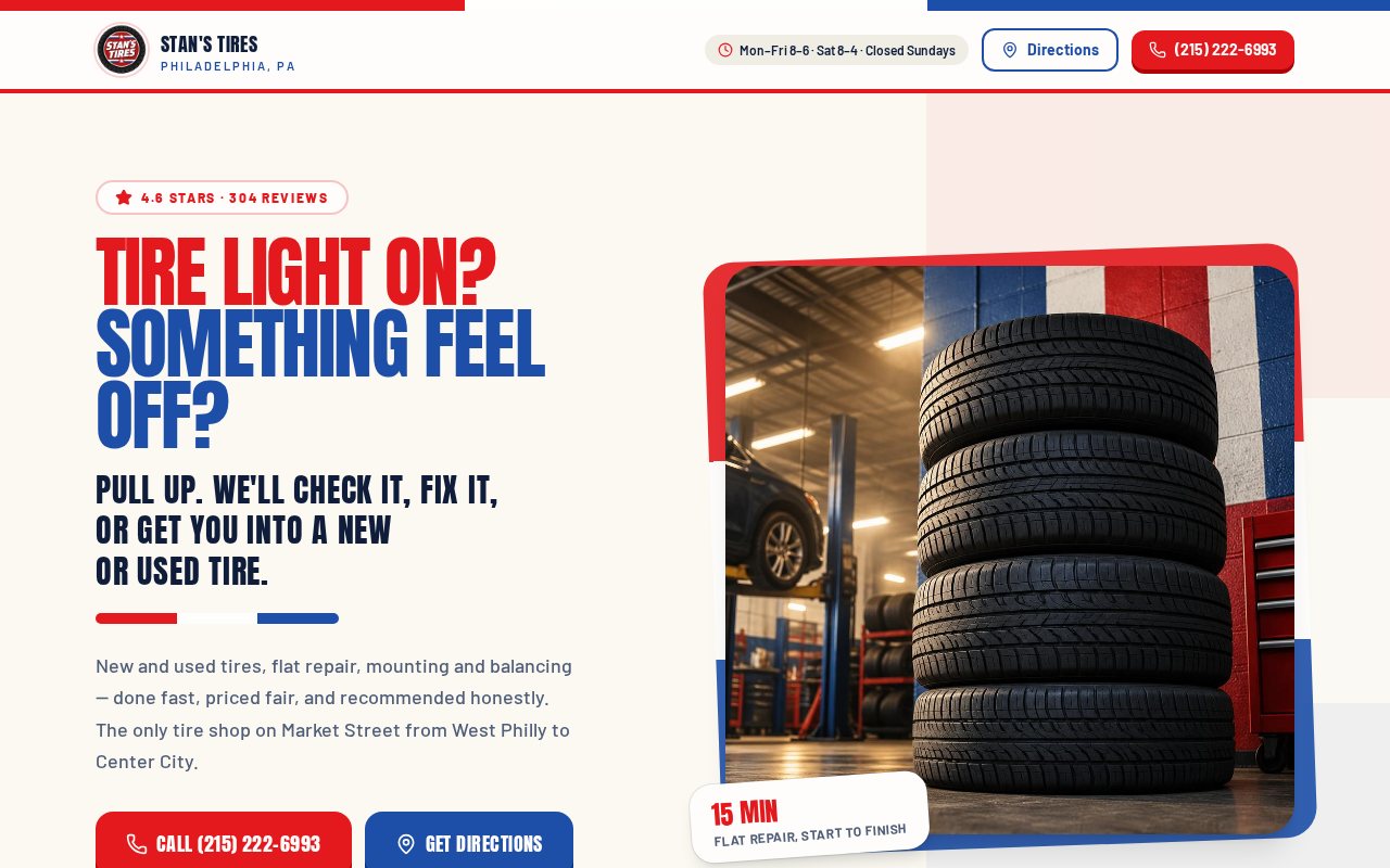 Stan's Tires demo website